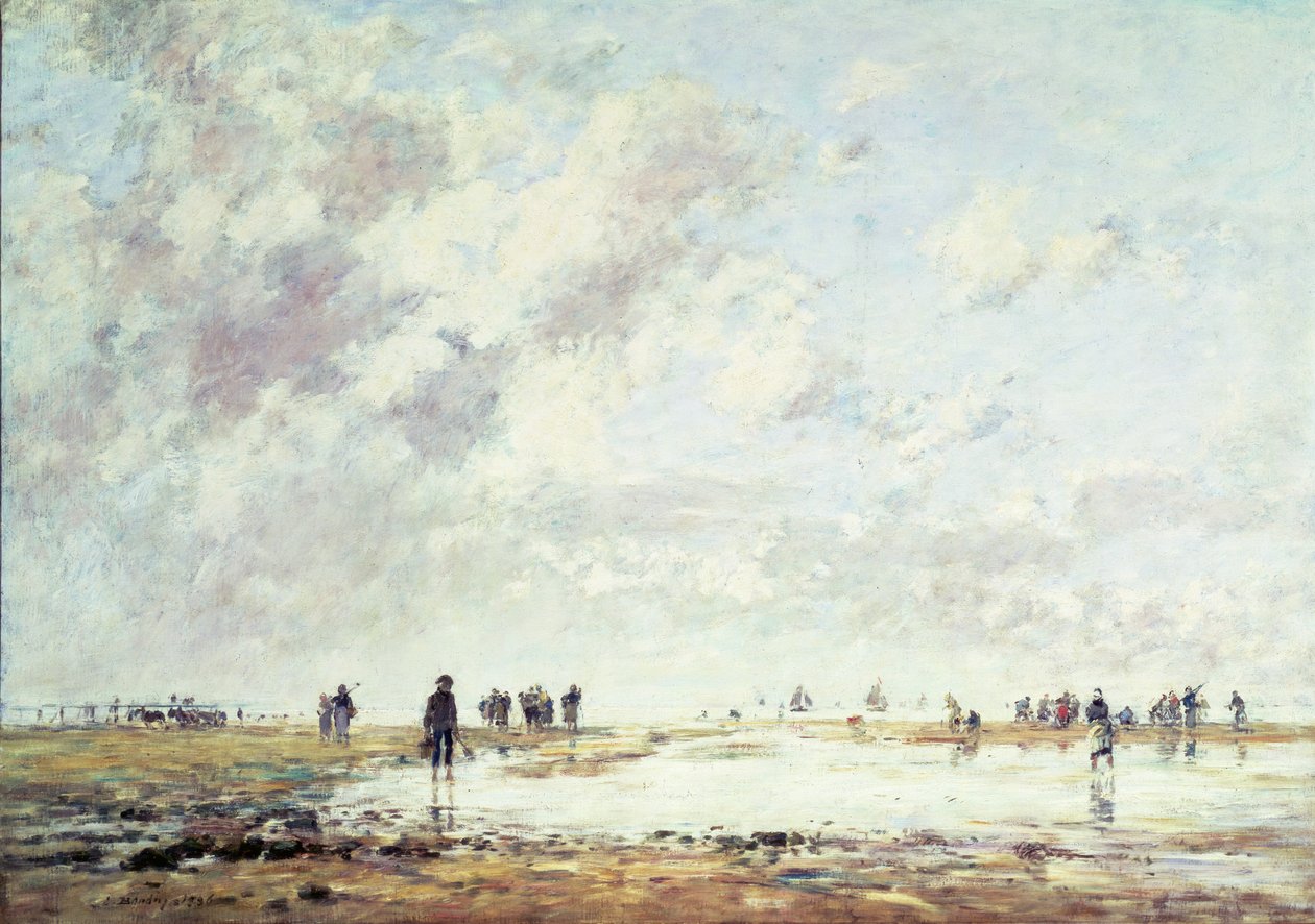 Marée basse à Étaples, 1886 - Eugene Louis Boudin