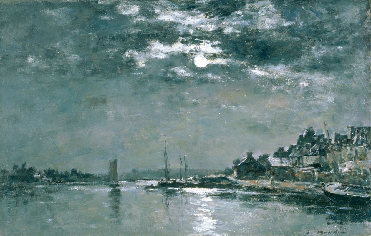 Paysage marin au clair de lune - Eugene Louis Boudin