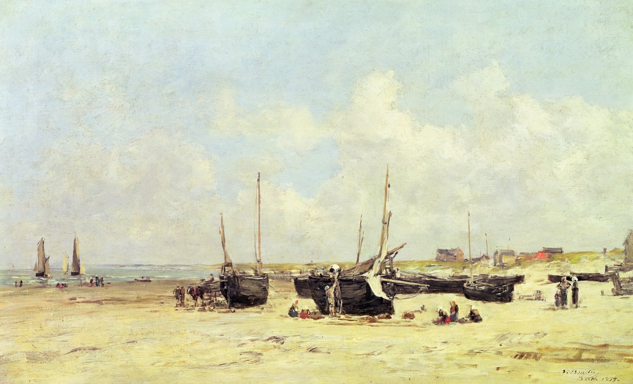La plage à marée basse, Berck, 1890-97 - Eugene Louis Boudin