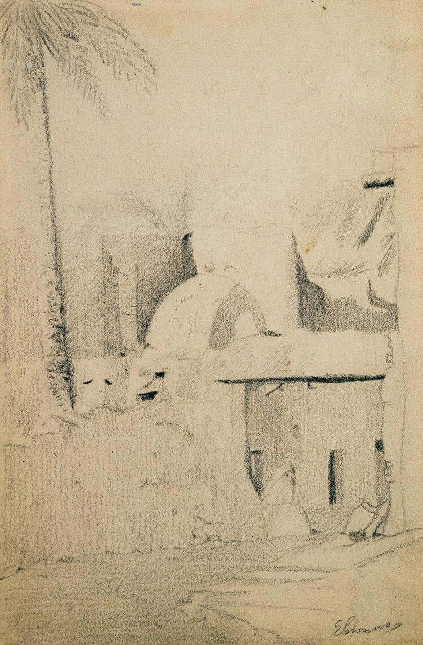 Rue dans un village près de Biskra - Louis Michel Eilshemius