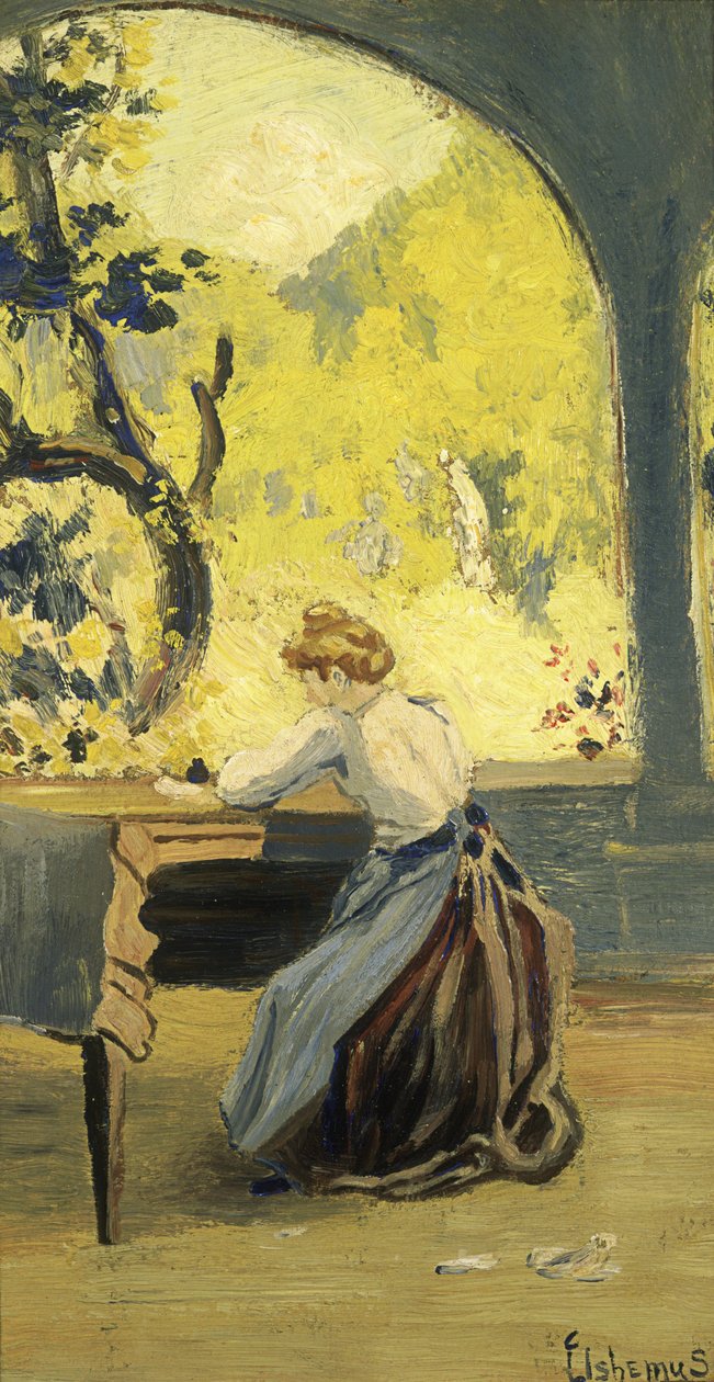 Véranda au printemps - Louis Michel Eilshemius