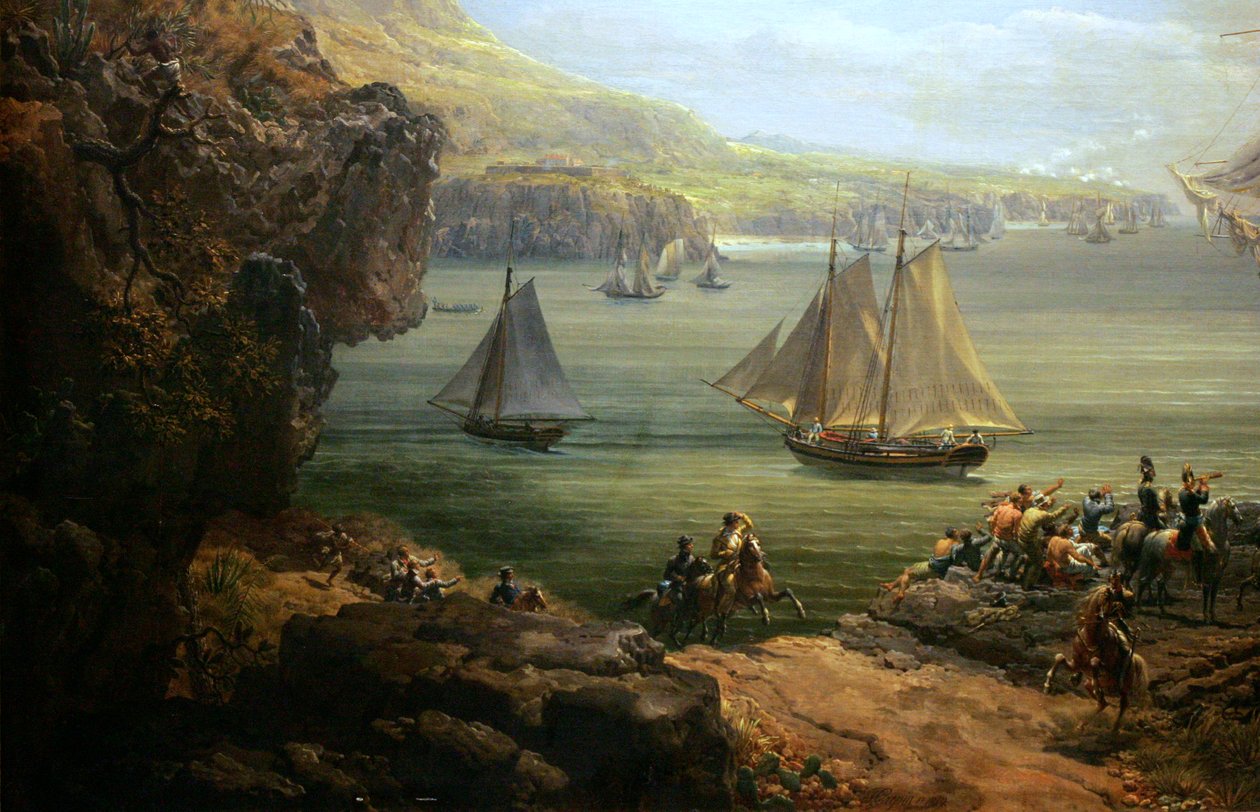 Combat de la Poursuivante contre le navire britannique Hercules - Louis Philippe Crepin