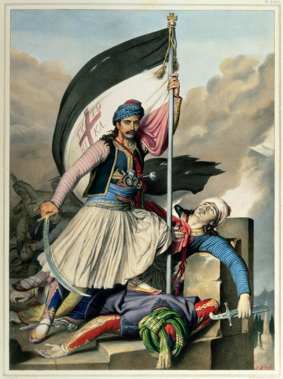 Voyage à Athènes et Constantinople : Nickolaki Mitropolos prenant l