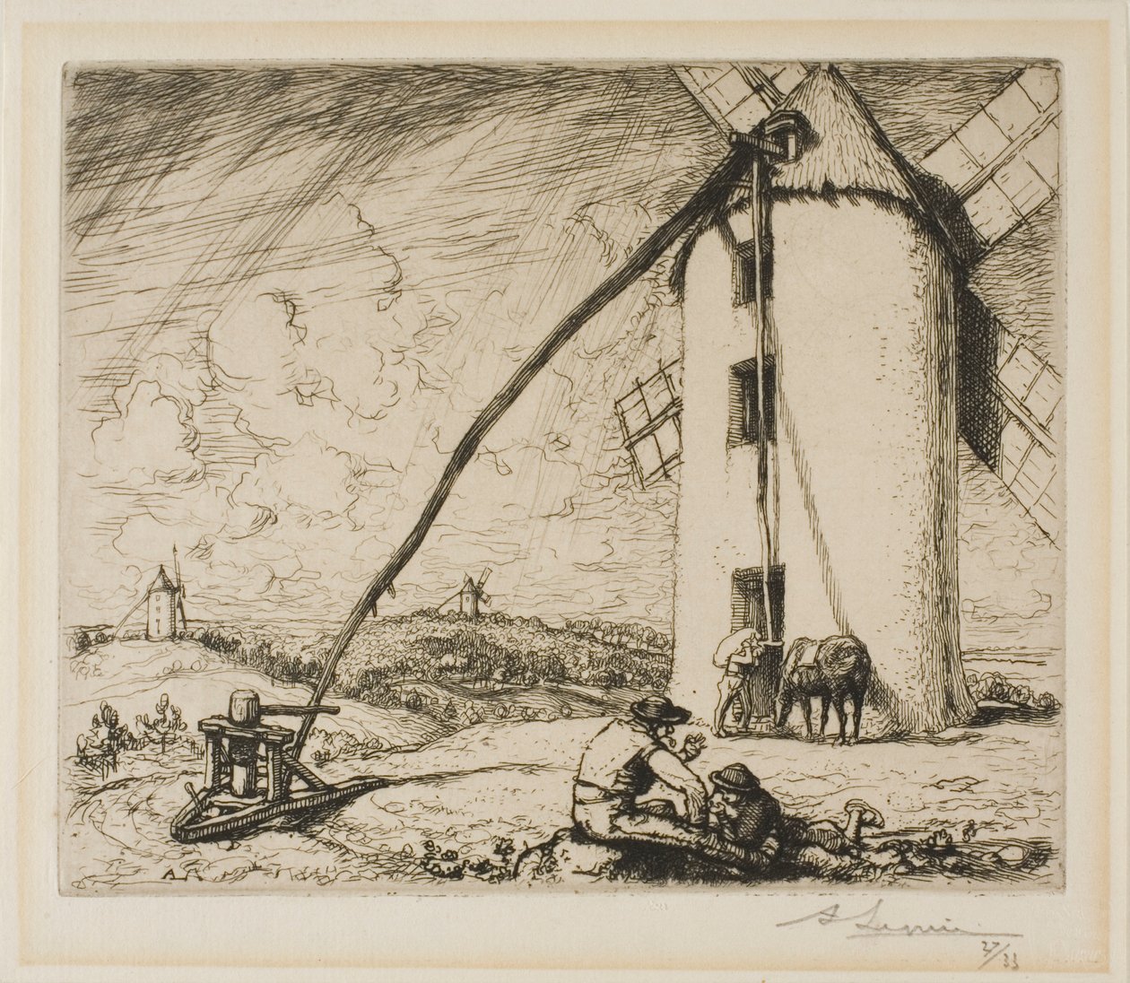 Le Moulin des Chapelles - Louis Auguste Lepère