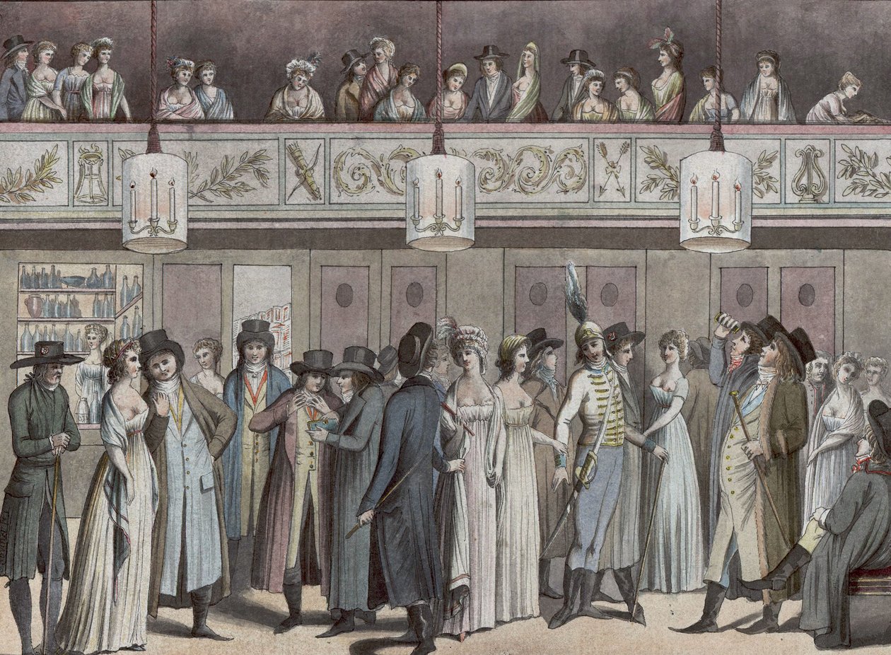 Foyer du Théâtre Montansier au Palais-Royal. Collection Hippolyte Destailleur (1822-1893) - Louis Binet