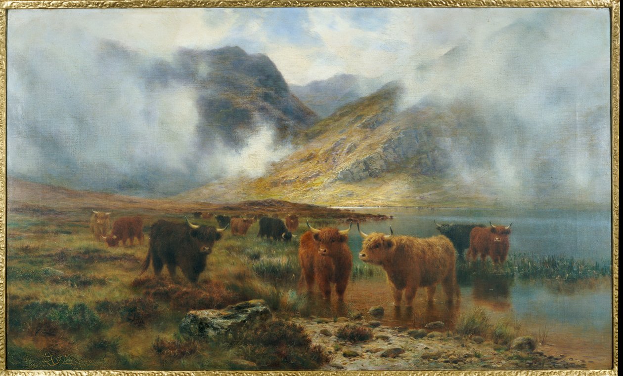 Par Loch Treachlan, Glencoe, Brumes matinales, 1907 - Louis Bosworth Hurt