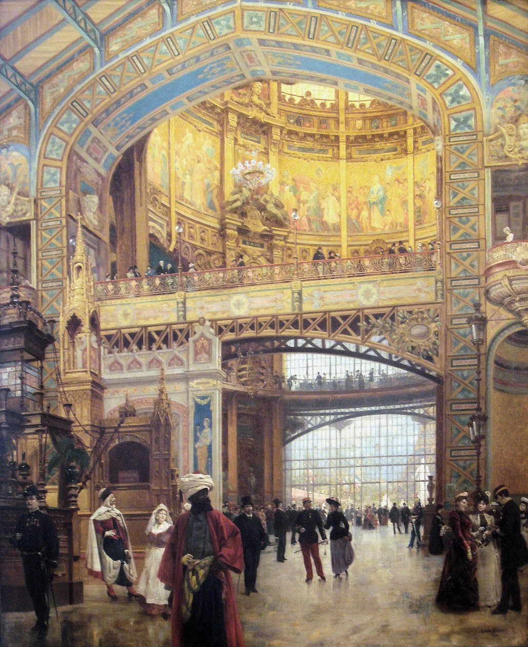 French: Le Dôme Central de la Galerie des Machines lors de l