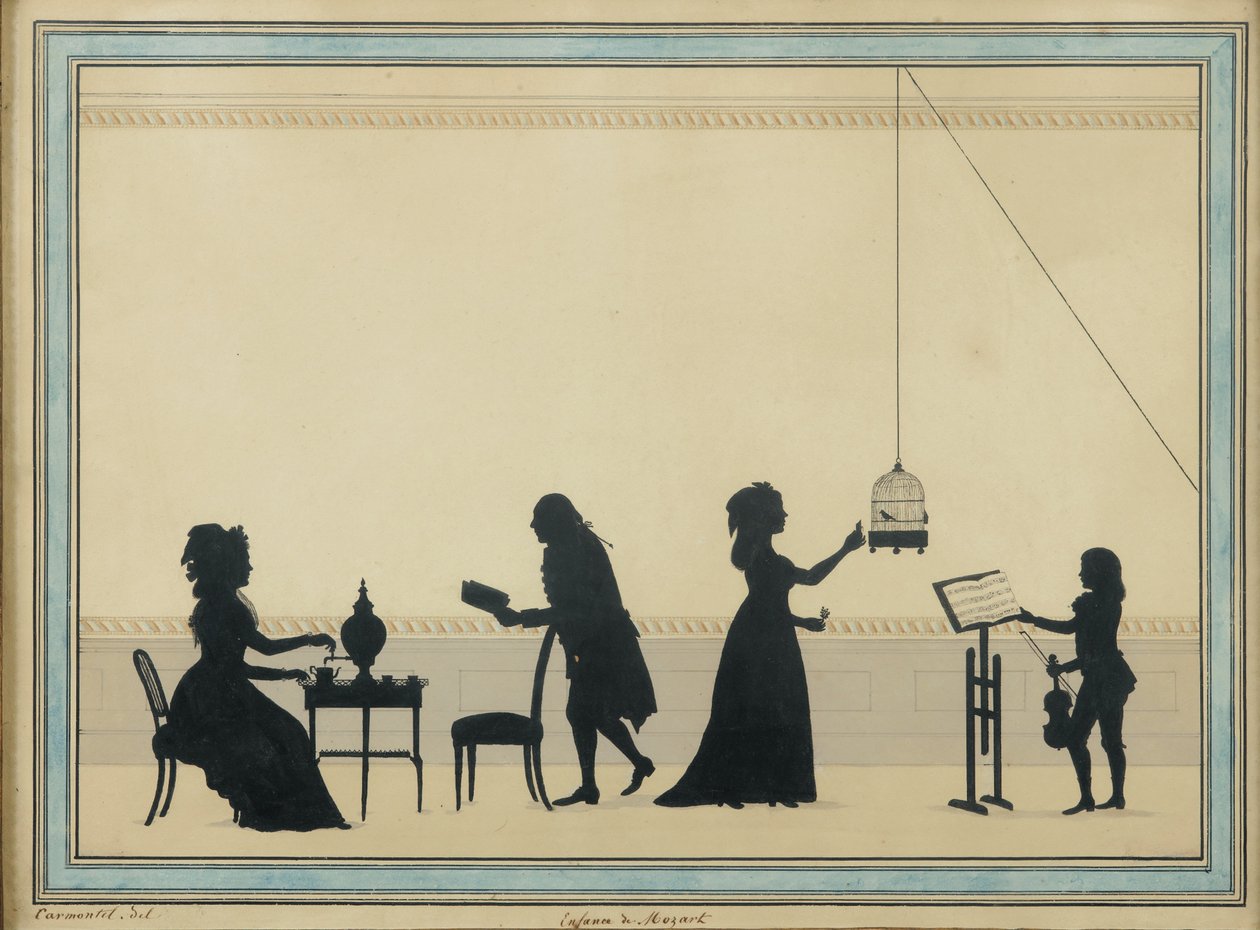 Famille Mozart, vers 1763 - Louis Carrogis dit Carmontelle