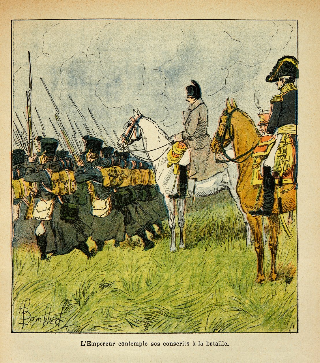 Illustration par Louis Bombled (1862-1927) du livre « Le Mémorial de Sainte-Hélène » du comte Emmanuel de Las Cases (1766-1842) : L