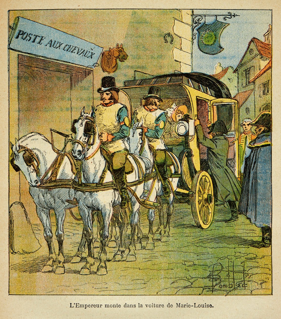 Illustration par Louis Bombled (1862-1927) du livre « Le Mémorial de Sainte-Hélène » du comte Emmanuel de Las Cases (1766-1842) : L