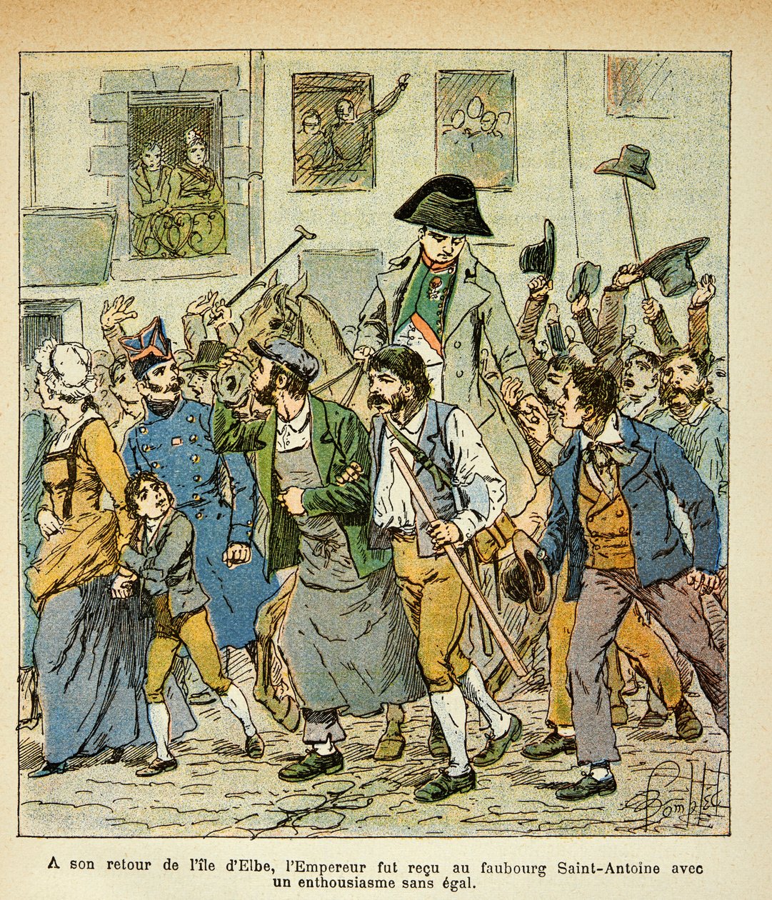 Illustration du livre « Le Mémorial de Sainte-Hélène » par le comte Emmanuel de Las Cases : Au retour de l