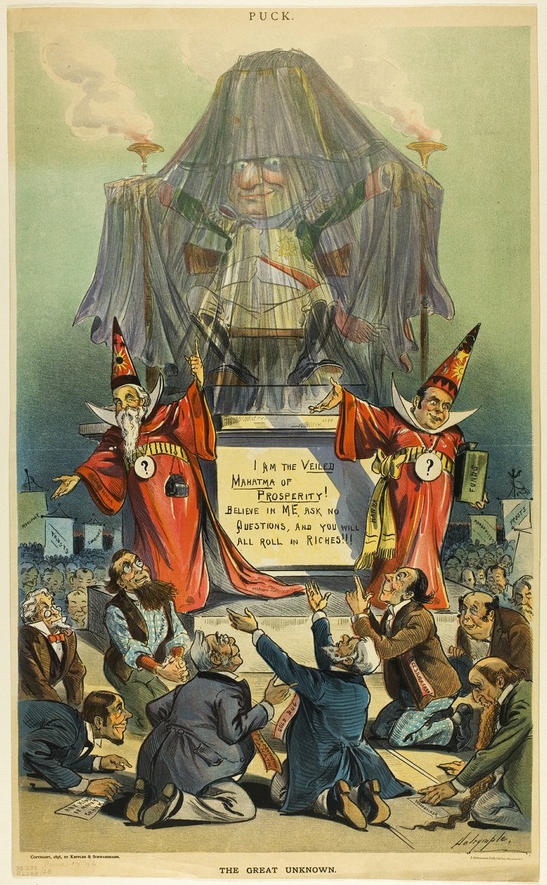Le grand inconnu, de Puck - Louis Dalrymple