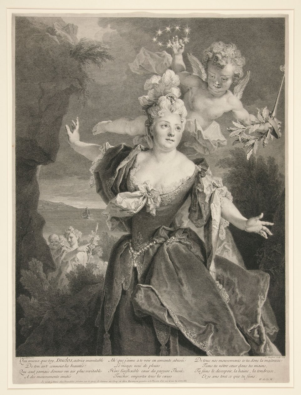 Portrait de Marie Anne de Chateauneuf (dite Duclos) - Louis Desplaces