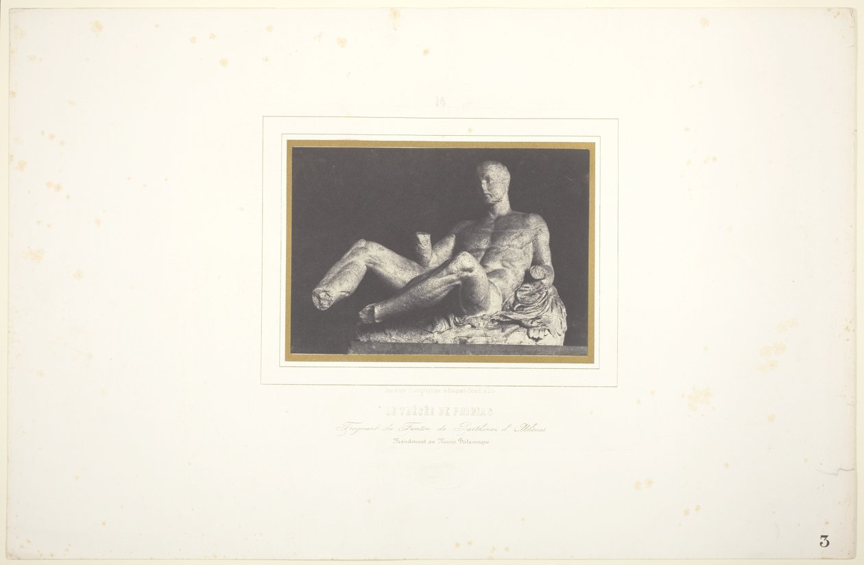 Le Thésée de Phidias/ Fragment du Fronton du Parthenon d
