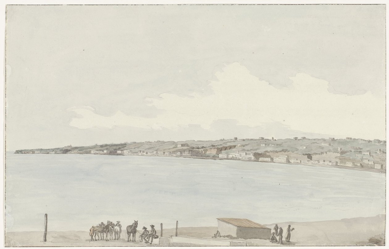 Vue du promontoire de Pausilype avec l