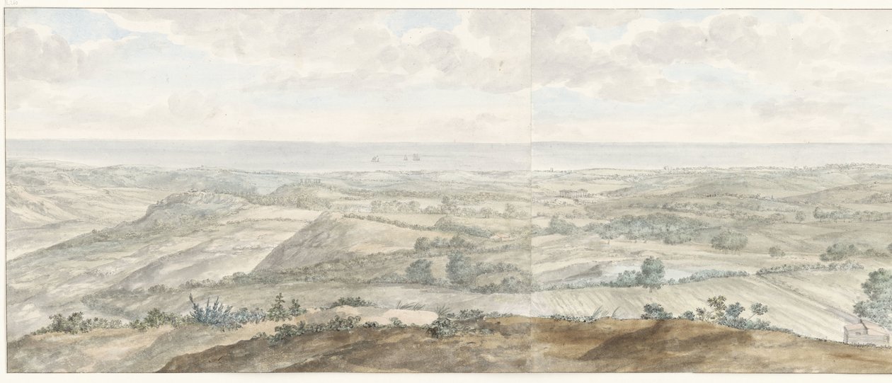 Panorama depuis Collis Minervalis - Louis Ducros