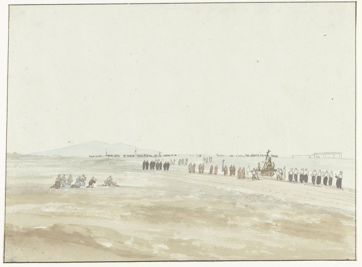 Procession aux environs de Cerignola - Louis Ducros
