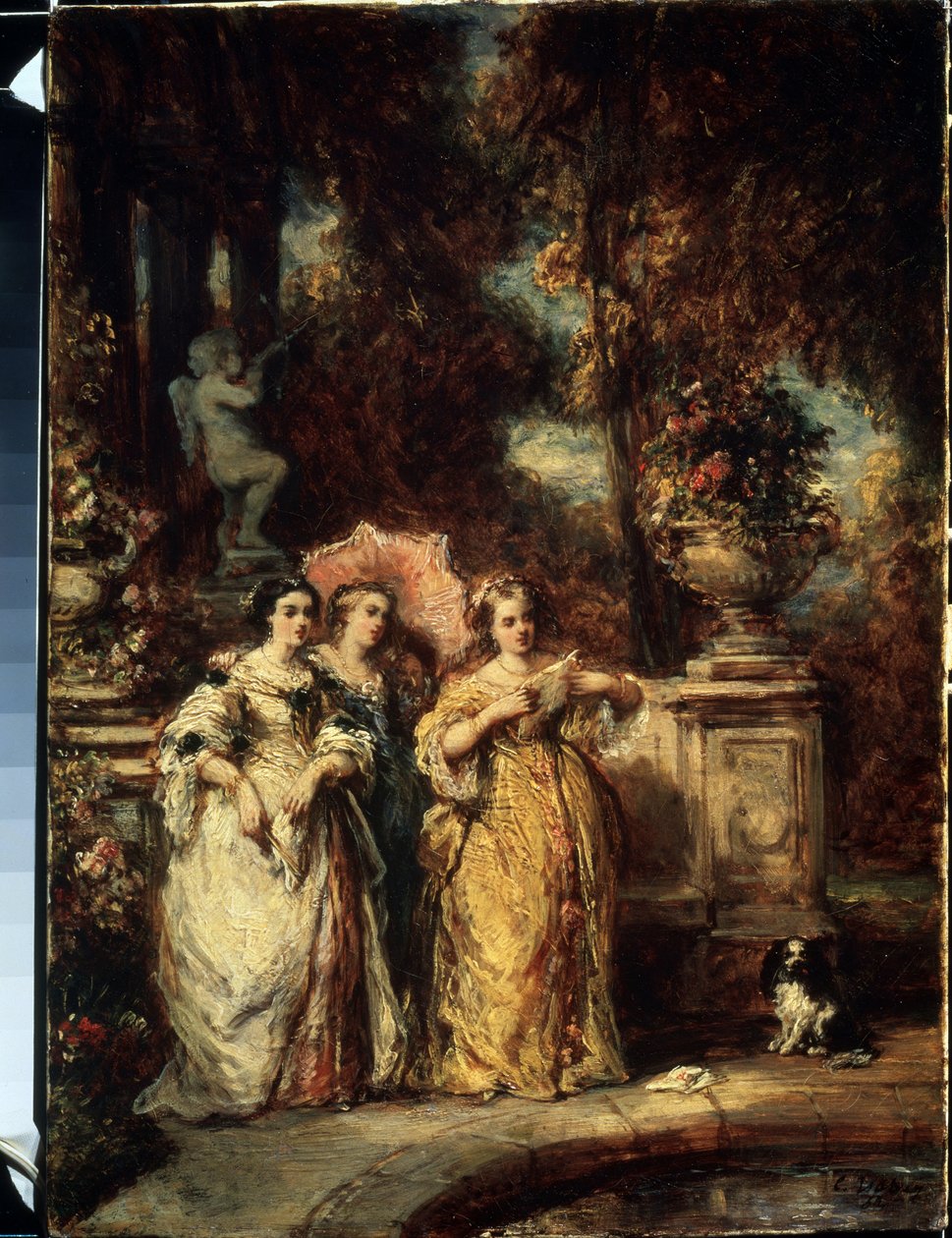 La promenade - Louis Eugene Gabriel Isabey
