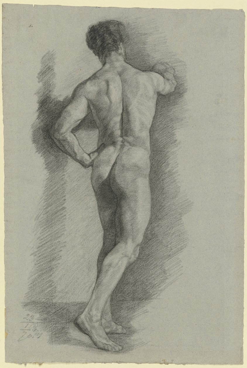 Nu masculin vu de dos - Louis Eysen