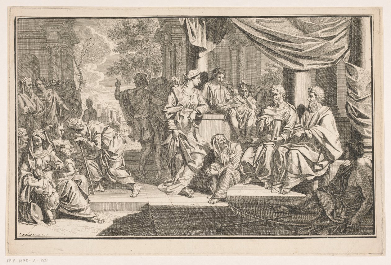 Paul et Barnabas prêchant devant le temple - Louis Fabritius Dubourg