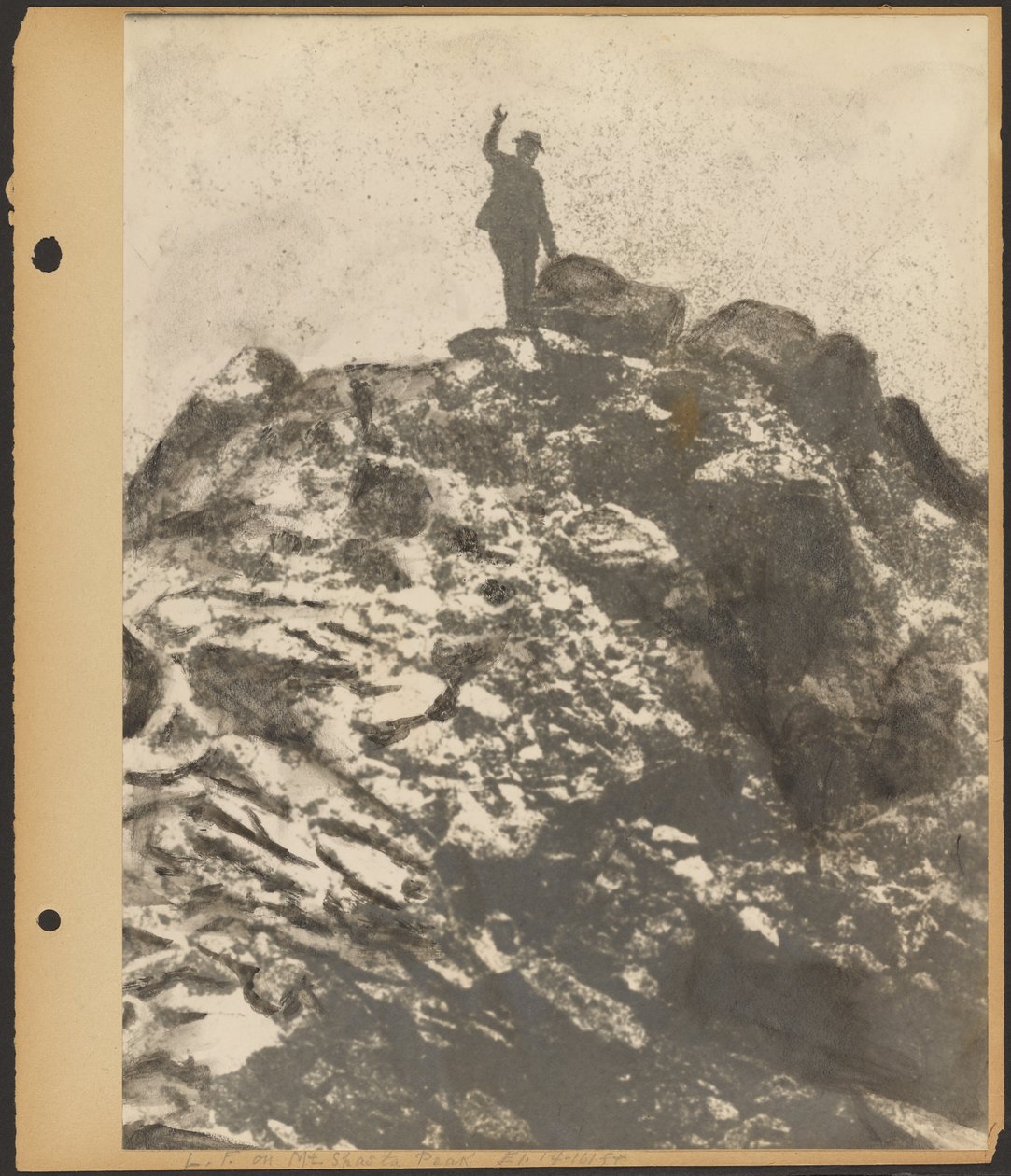 L.F. au sommet du mont Shasta [Louis Fleckenstein] - Louis Fleckenstein