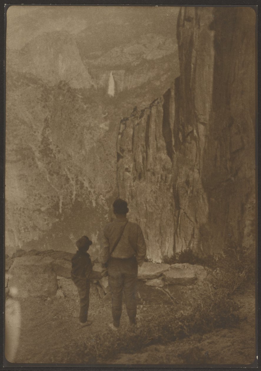 Sentier menant aux chutes Nevada Falls depuis la corniche, Yosemite - Louis Fleckenstein