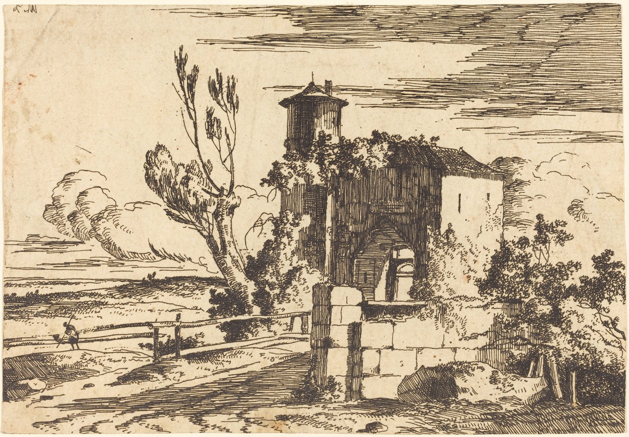 Entrée monumentale - Louis Gabriel Moreau the Elder
