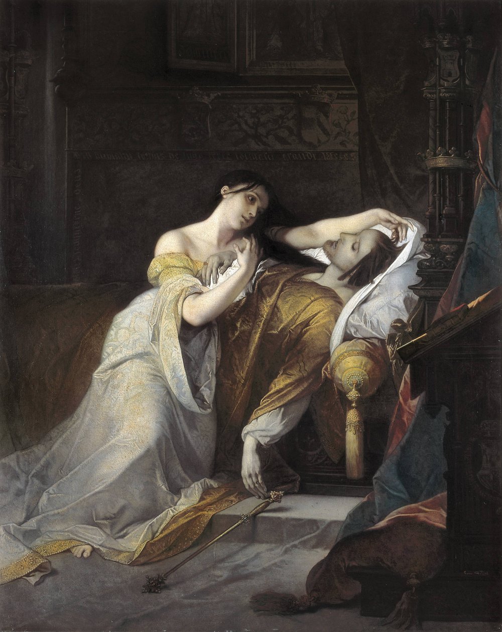 Jeanne I de Castille appelée Jeanne la Folle (Juana la loca) épouse de Philippe de Habsbourg - Louis Galue
