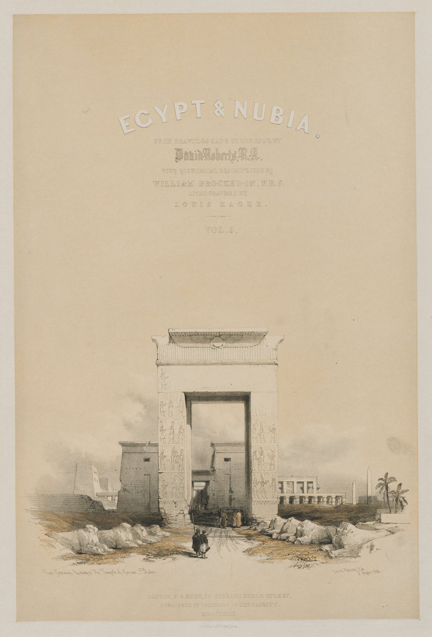 Égypte et Nubie : Frontispice Volume V, 1849 - Louis Haghe