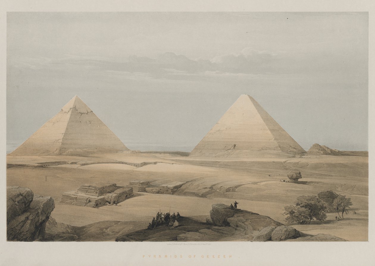 Égypte et Nubie, Volume II : Pyramides de Gizeh, 1848 - Louis Haghe