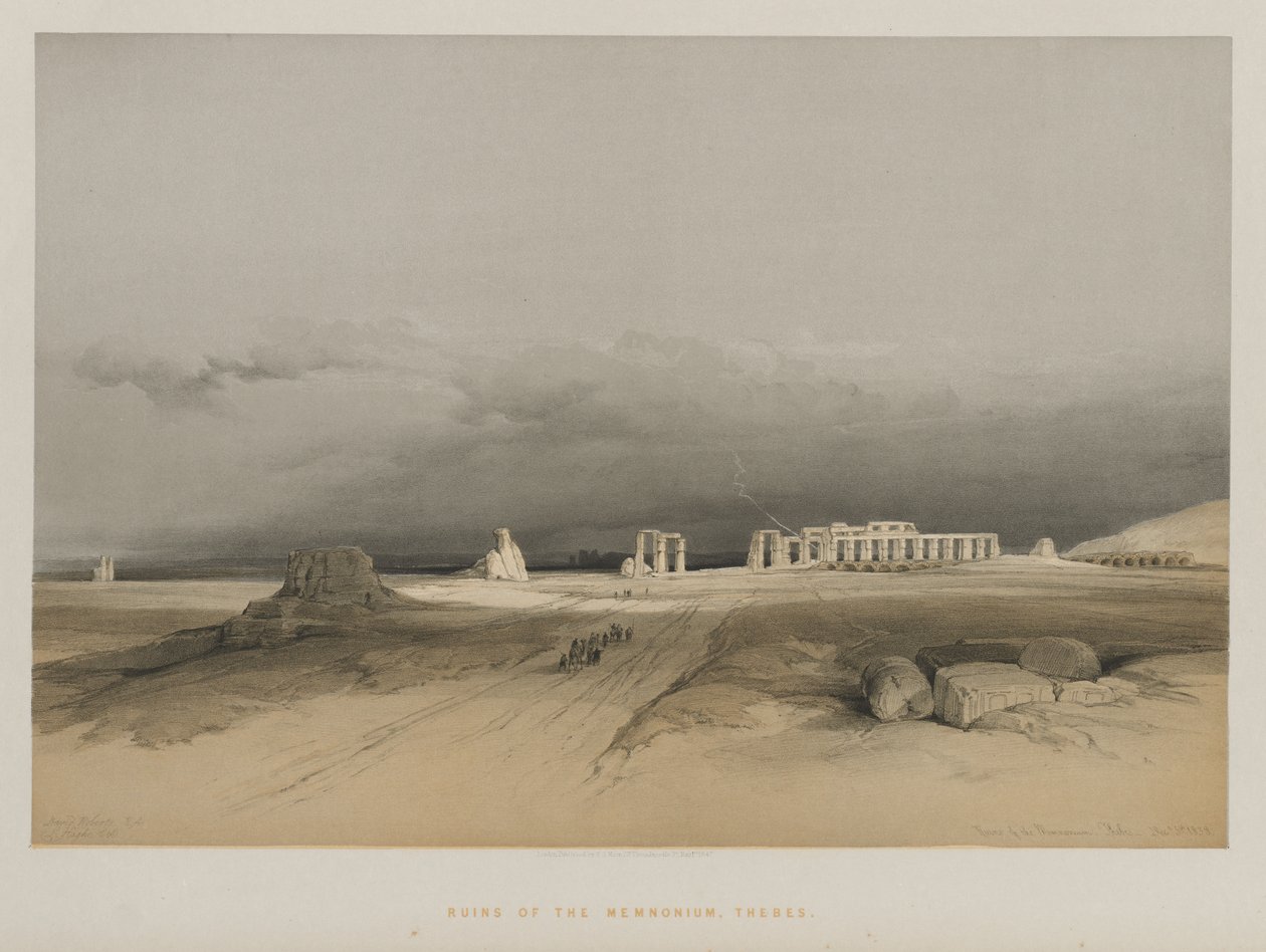 Ruines du Memnonium, Thèbes - Louis Haghe