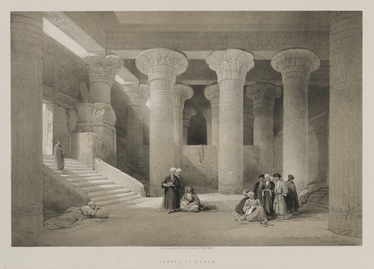 Égypte et Nubie, Volume I : Temple à Esneh - Louis Haghe