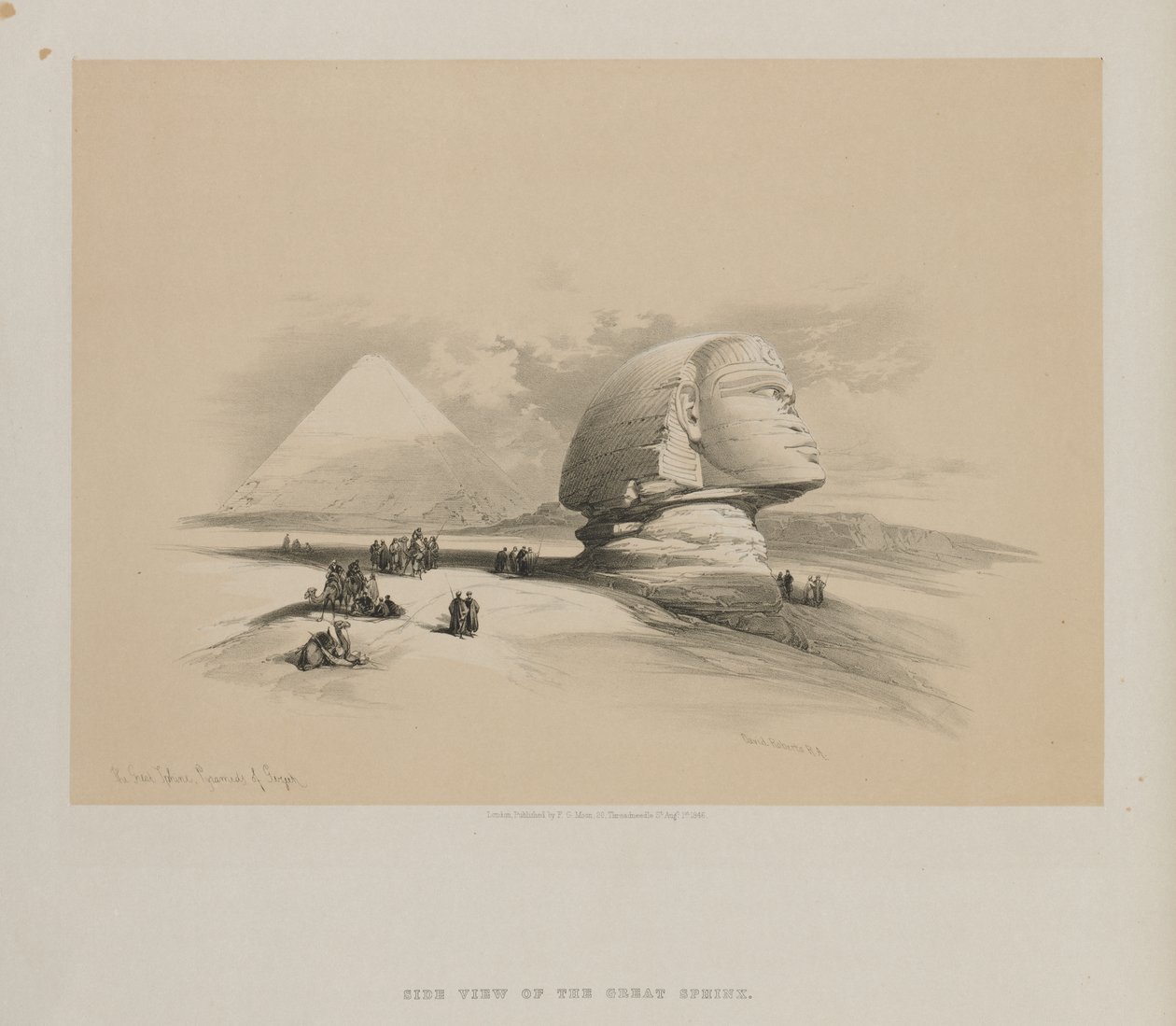 Égypte et Nubie, Volume I : Le Grand Sphinx, Pyramides de Gizeh - Louis Haghe