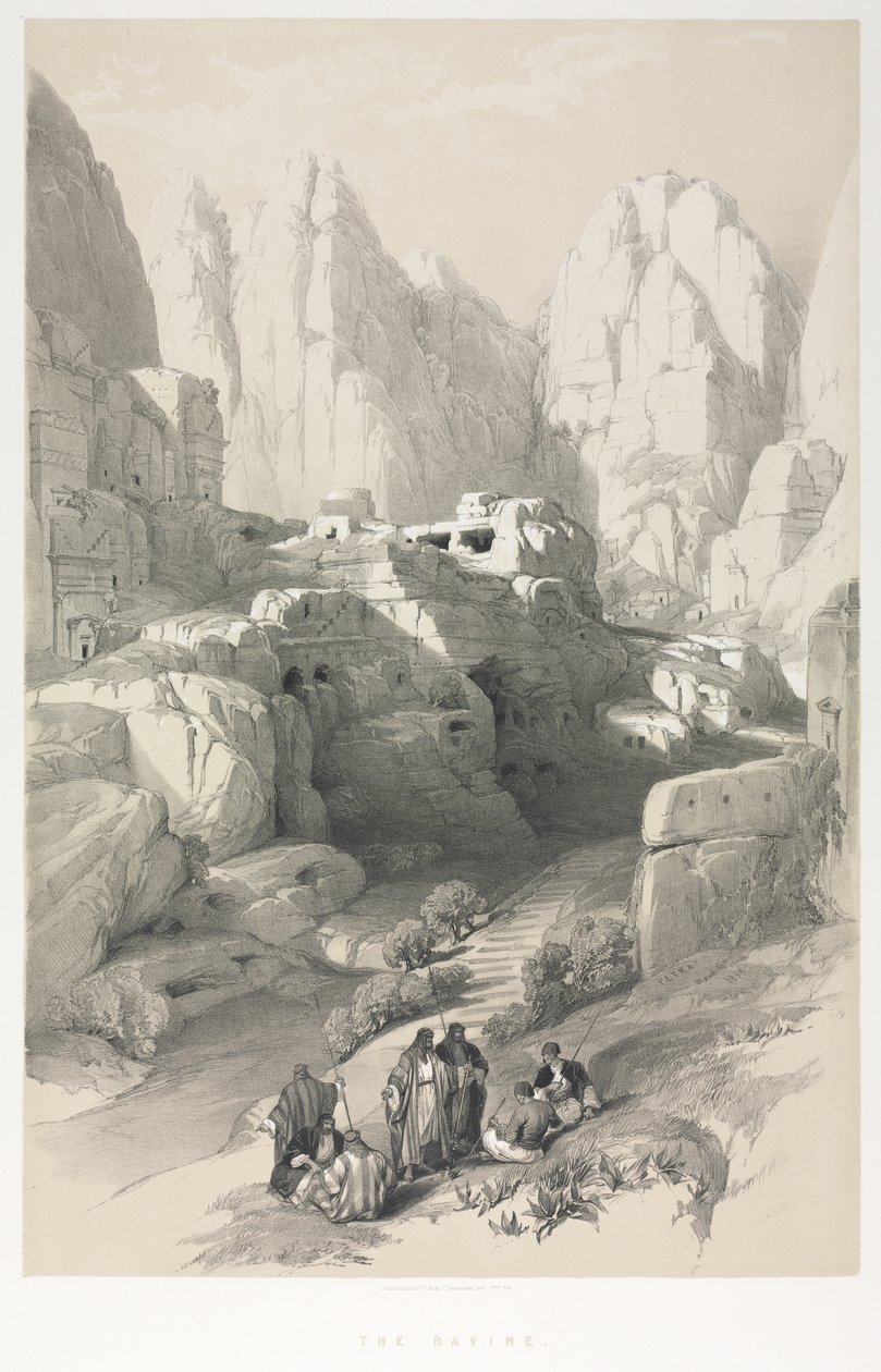 La Terre Sainte, Syrie, Idumée, Arabie, Égypte et Nubie : Petra - Louis Haghe