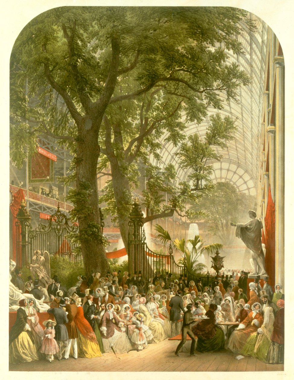 Transept du Crystal Palace, 1851 - Louis Haghe