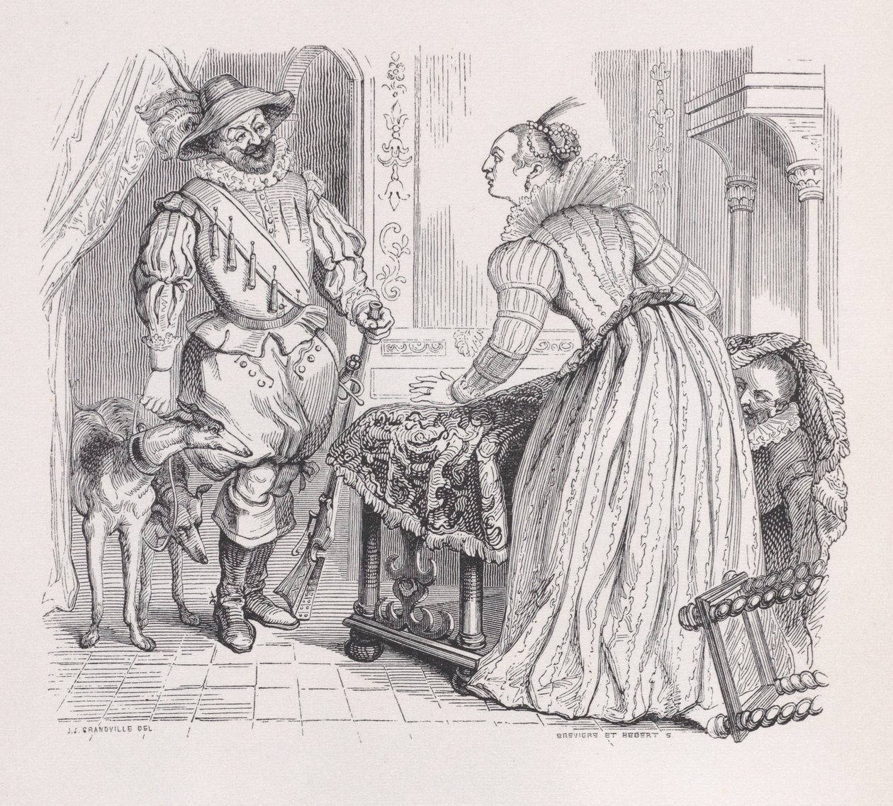 La Chasse des Œuvres complètes de Béranger, 1836 - Louis Henri Brevière, Cesar Auguste Hebert