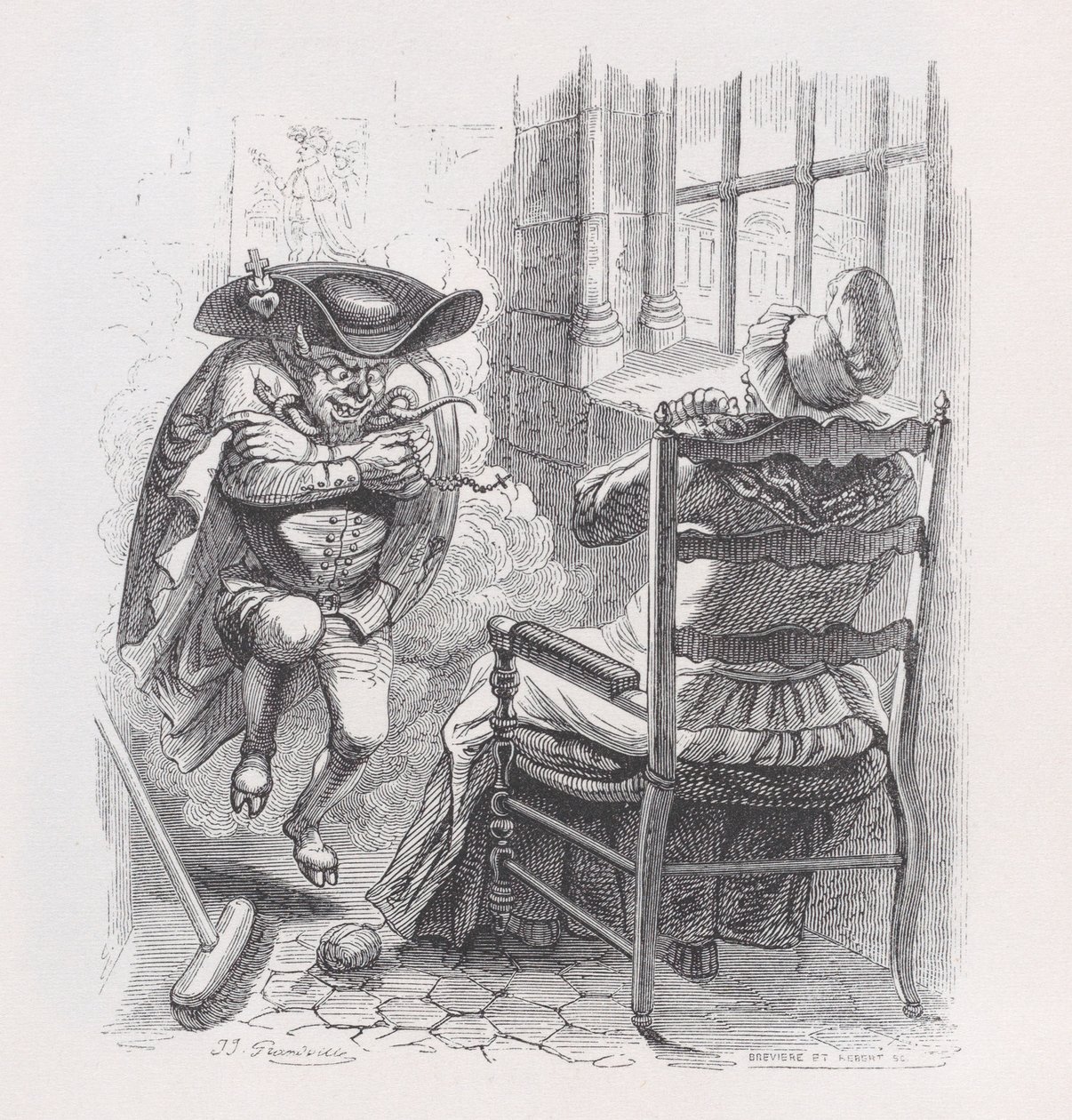 Le Petit Homme Rouge des Œuvres Complètes de Béranger - Louis Henri Brevière, Cesar Auguste Hebert