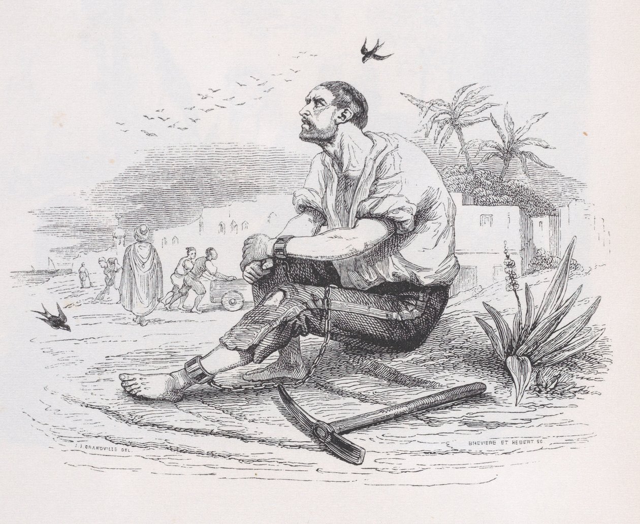 Les Hirondelles des Œuvres Complètes de Béranger, 1836 - Louis Henri Brevière, Cesar Auguste Hebert