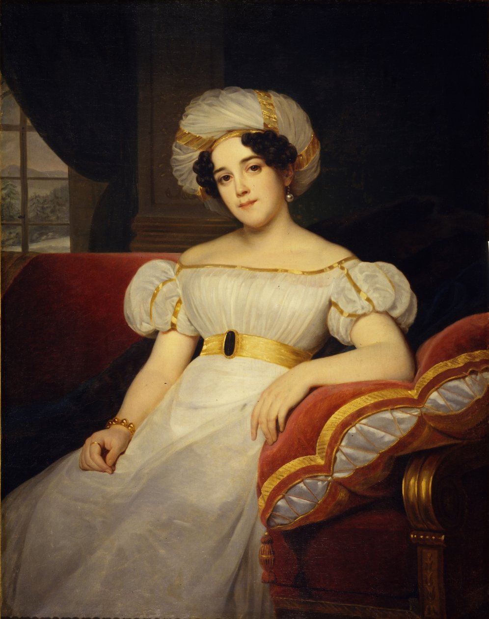 Portrait de la princesse Natalya Stepanovna Golitsyna, née Comtesse Apraksina - Louise Marie Jeanne Hersent