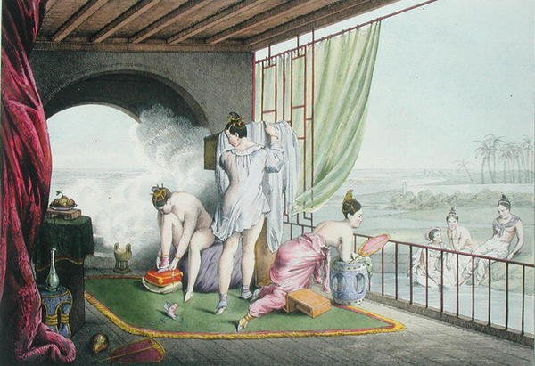 Baigneurs à leur toilette, publié en 1824-27 - Louis Jacques Nicolas Schaal