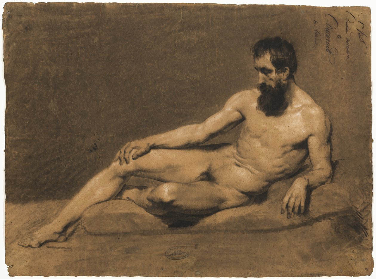 Nu masculin couché - Louis Joseph Cesar Ducornet