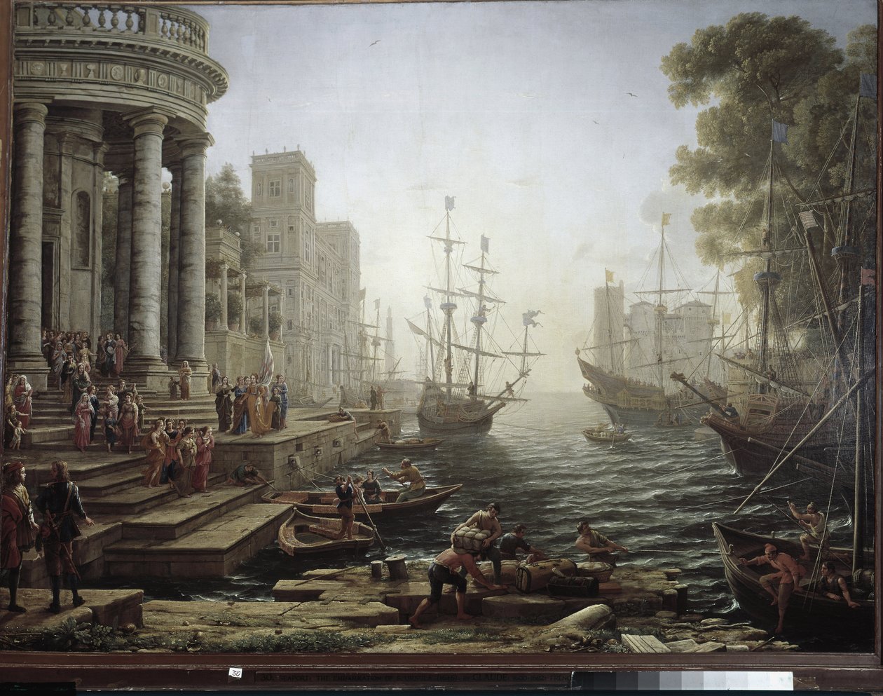 Port de mer avec l