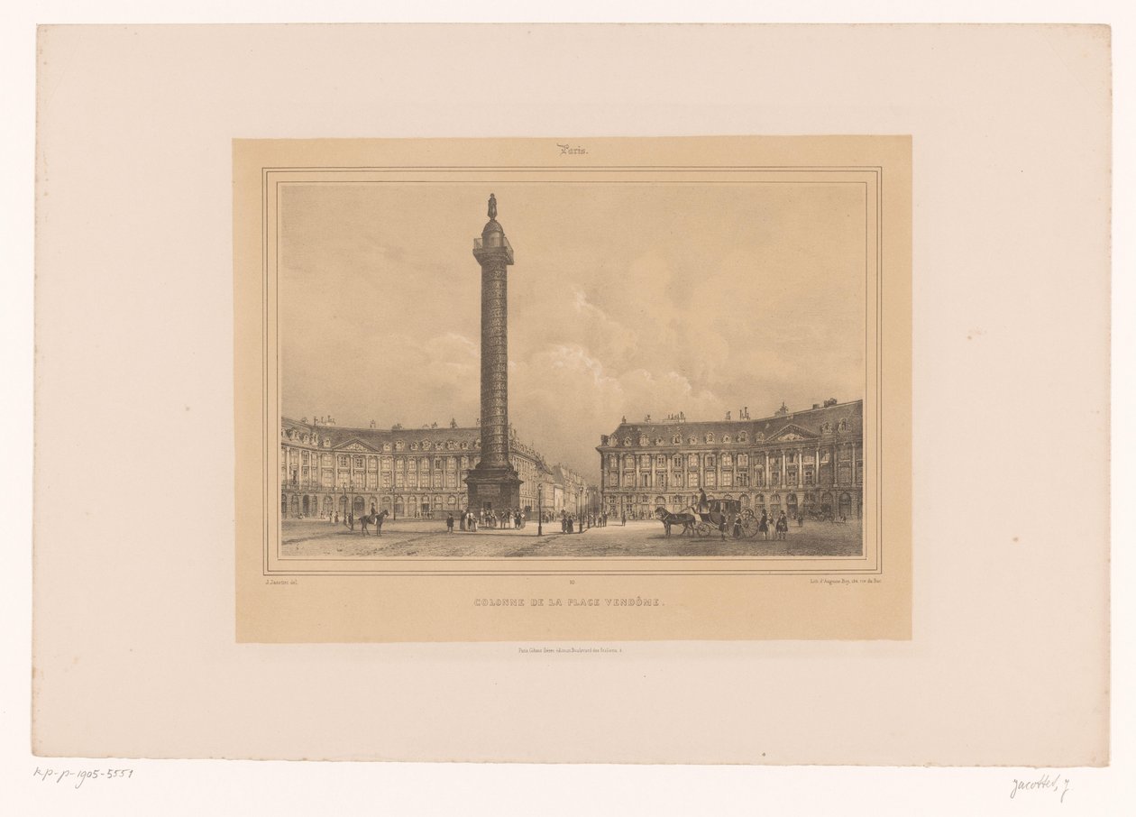 Vue de la Colonne Vendôme - Louis Julien Jacottet