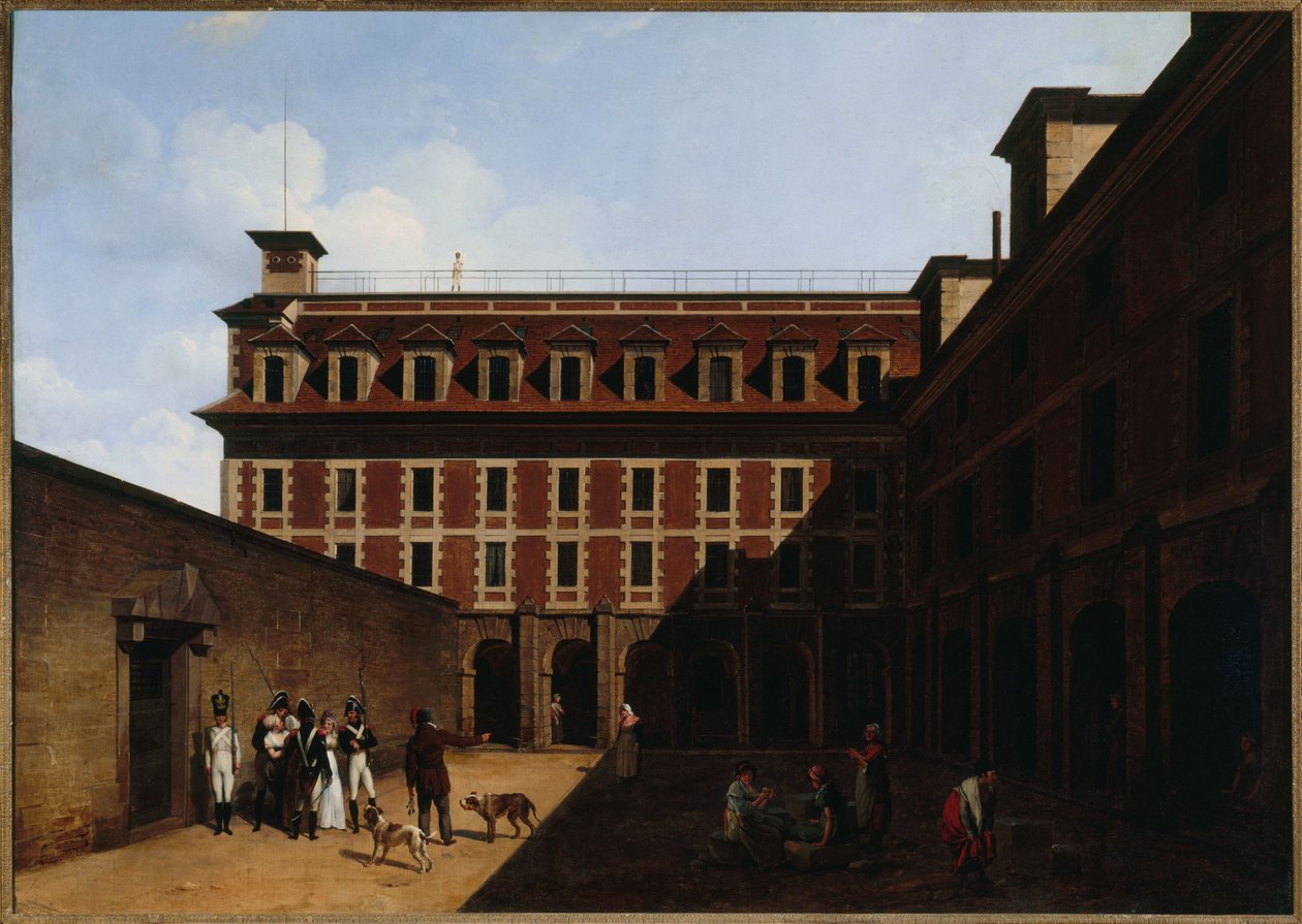 La prison des Madelonnettes, rue des Fontaines, vers 1810 - Louis Leopold Boilly