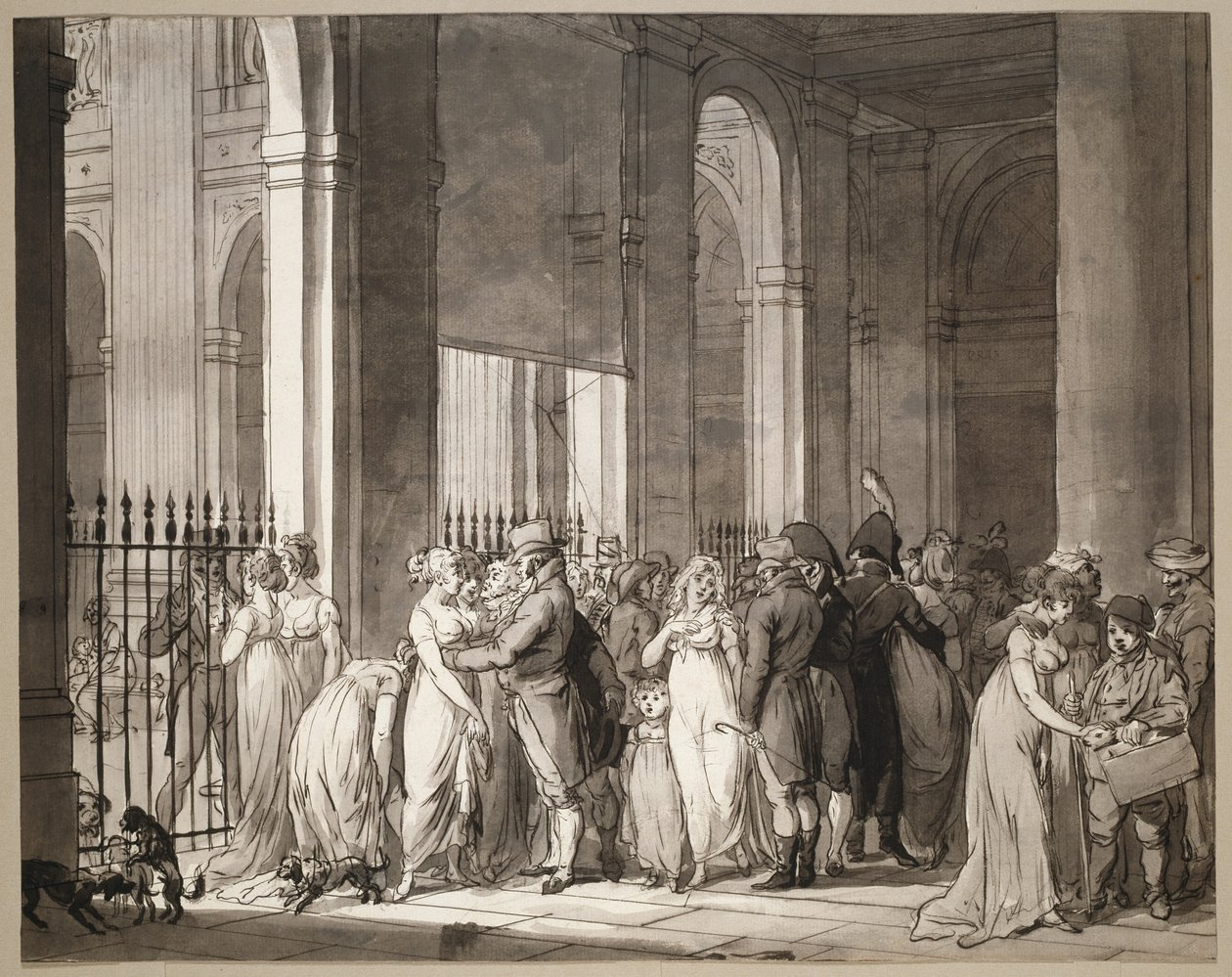 Les arcades du Palais-Royal - Louis Leopold Boilly