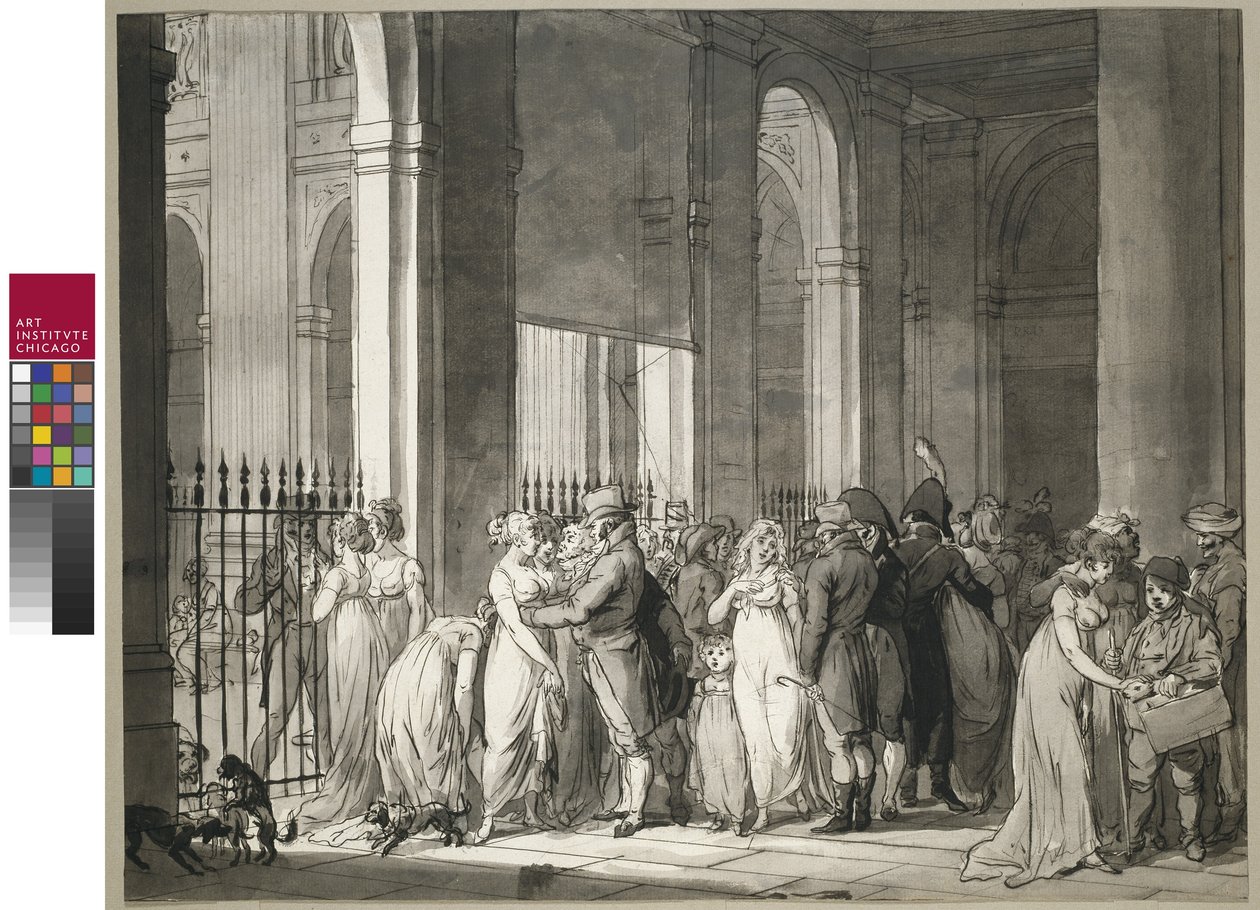 Les arcades du Palais Royal, c.1804 - Louis Leopold Boilly