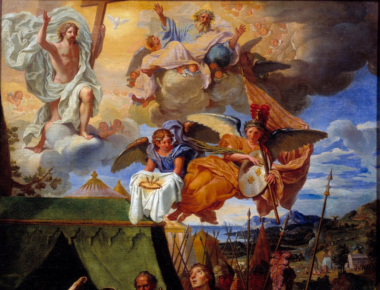 Le roi Louis IX (Saint Louis) (1214-1270) soignant ses soldats (détail) - Louis Licherie de Beurie