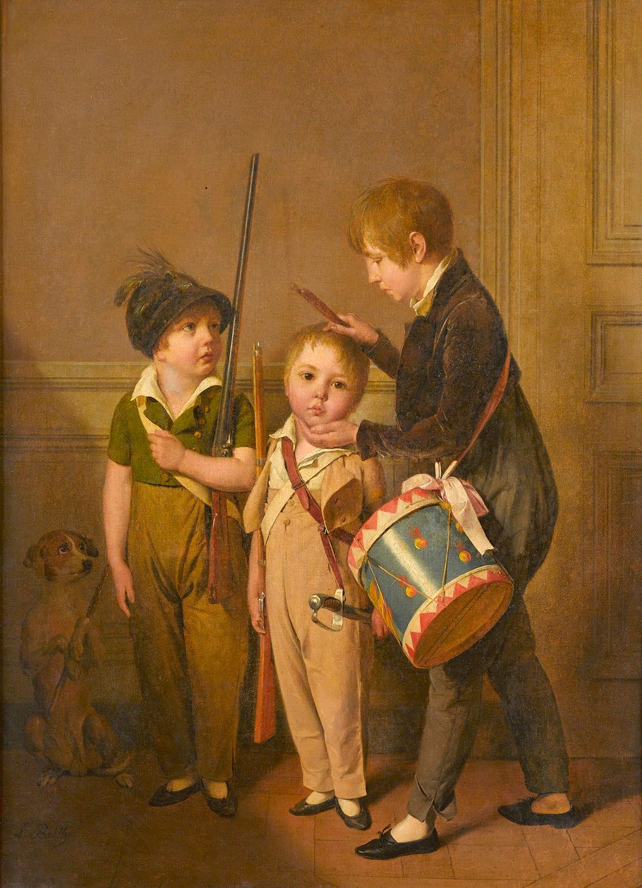 Louis-Léopold Boilly - Mes petits soldats - Louis Leopold Boilly