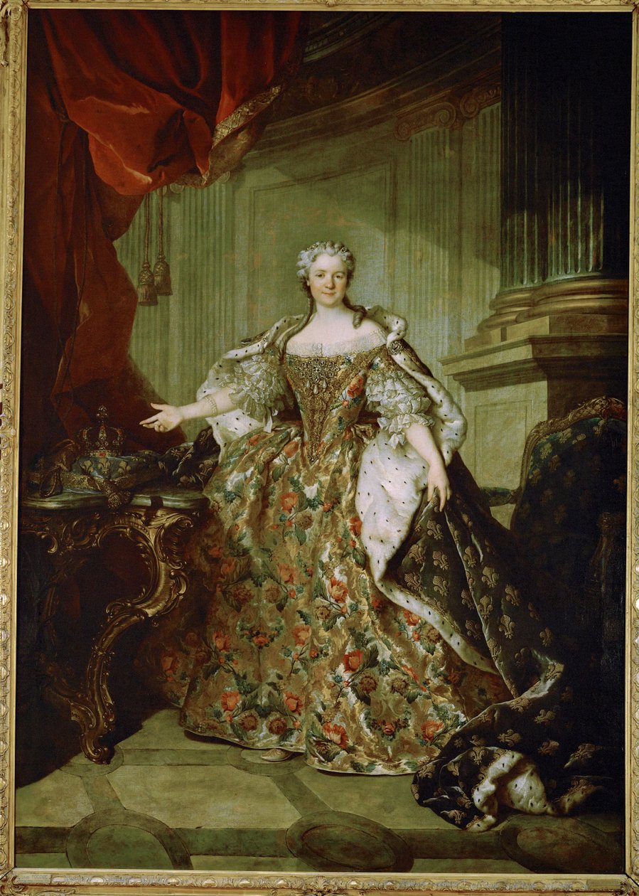 Marie Leszczynska, reine de France, épouse de Louis XV, fille de Stanislas Leszczynski, roi de Pologne ... - Louis M. Tocque