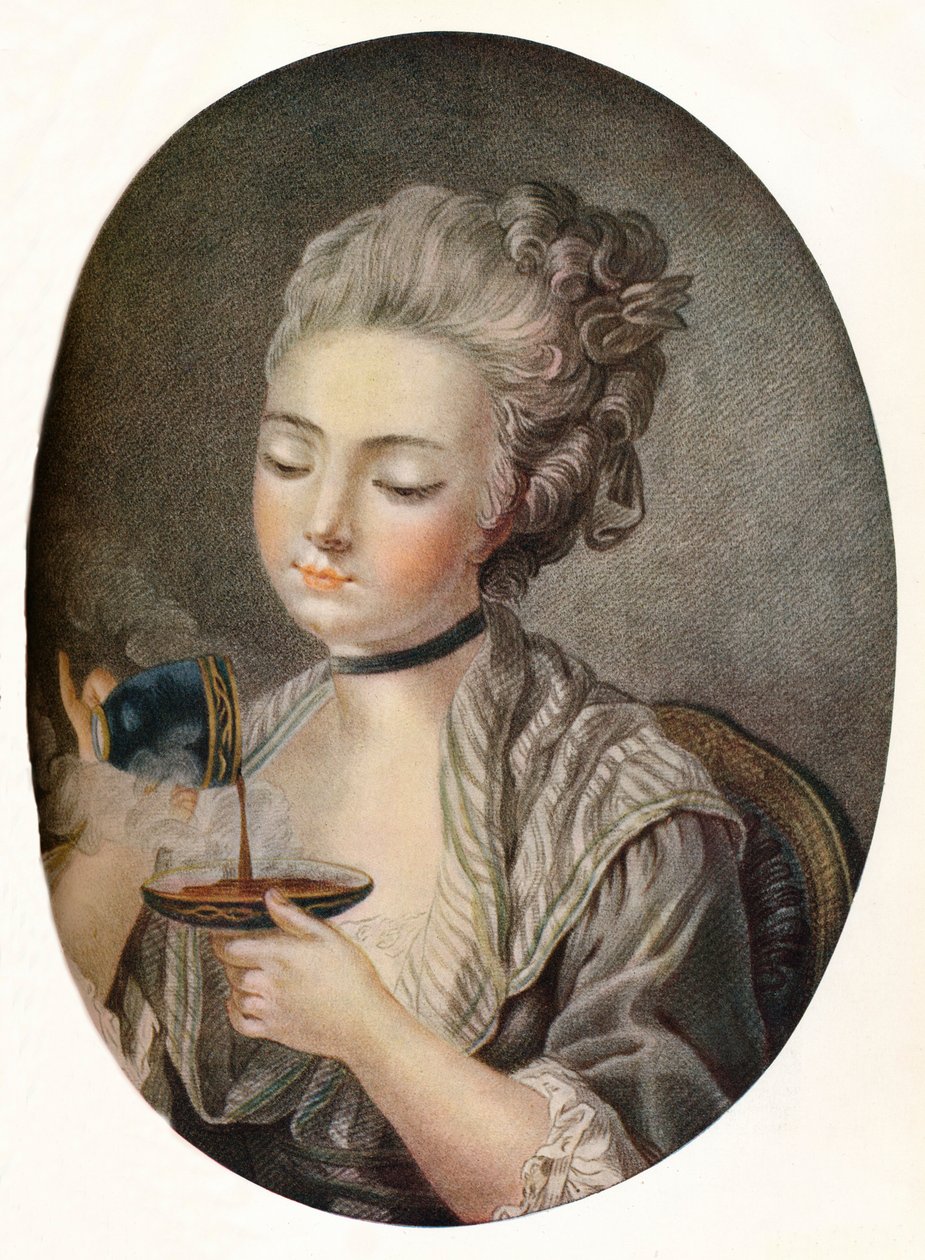 Fille prenant du café, vers 1774 - Louis Marin Bonnet